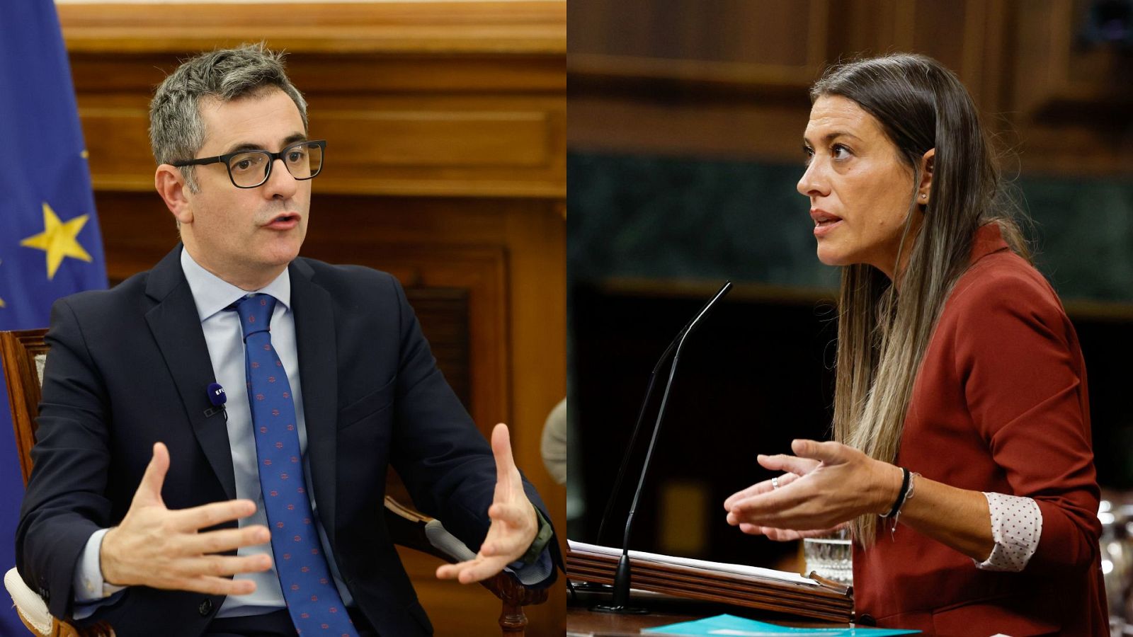 Nogueras acusa a Bolaños de mentir al decir que acordó con Junts el apoyo al decreto 'omnibus' - La hora de La 1 | Ver