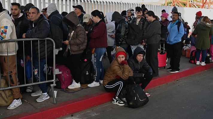 Telediario 1 - Los migrantes, en el punto de mira en la nueva era Trump