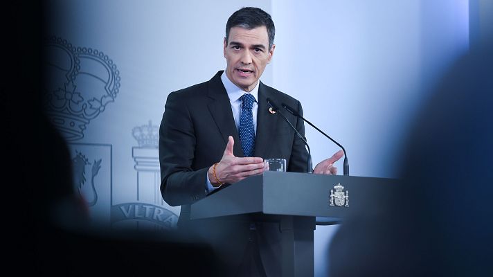 Telediario 1 - Sánchez anuncia un decreto con la "práctica totalidad" de las medidas de 'ómnibus' tras pactar con Junts