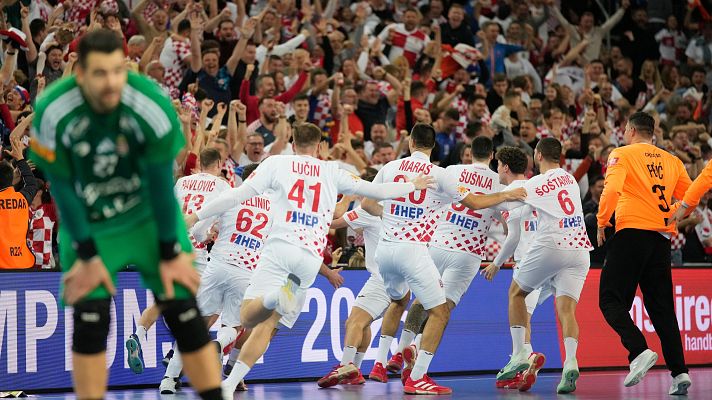 Mundiales de Balonmano - Locura en Zagreb con la gran remontada sobre la bocina de Croacia a Hungría en cuartos del Mundial