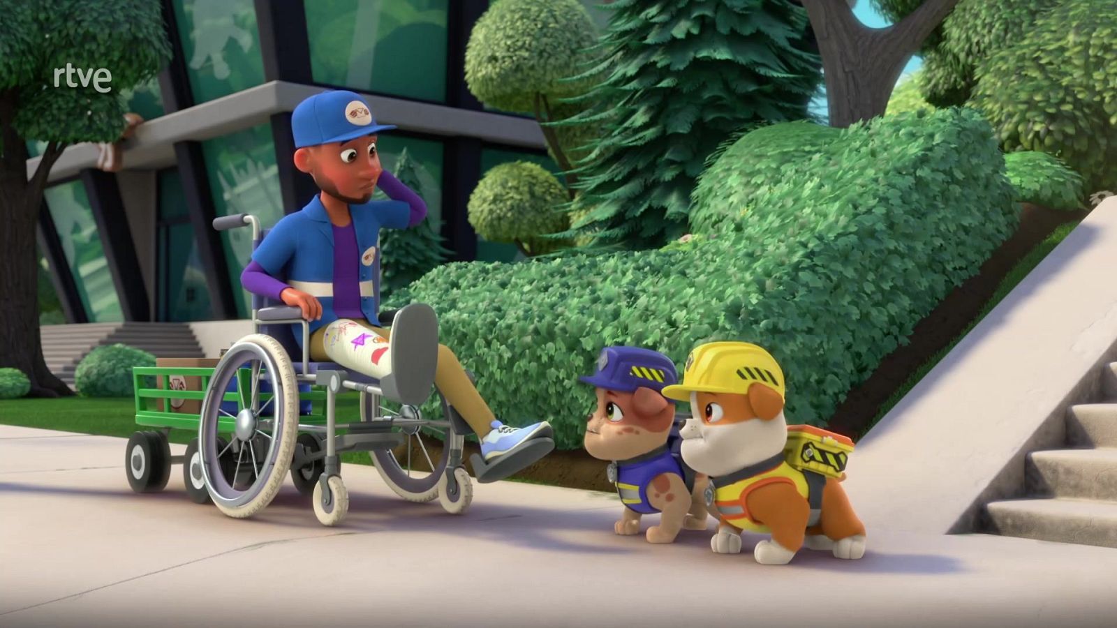 El equipo construye una rampa para sillas de ruedas - Equipo Rubble | Ver