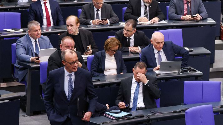 Telediario 2 - La CDU alemana rompe "un tabú" y vota con la ultraderecha