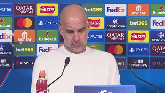 Guardiola cede el favoritismo al Madrid y Bayern: "Ellos tienen ms experiencia en Champions que nosotros"