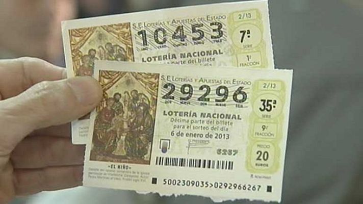 Telediario 1 - Décimos de la Lotería del Niño