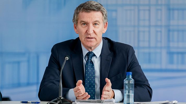 Telediario 1 - Feijóo votará 'sí' al nuevo decreto por "conciencia" y el Gobierno le acusa de decidir con "la calculadora electoral"