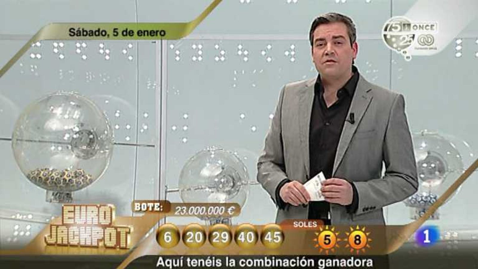 Sorteo ONCE - 05/01/13  - Ver ahora