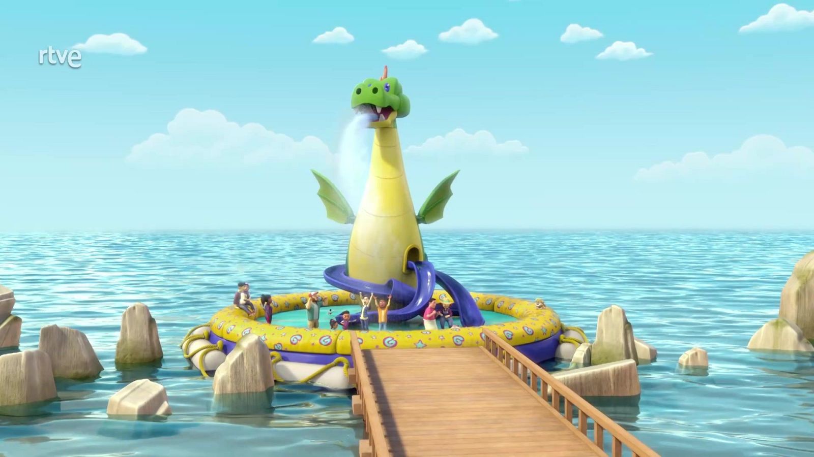 El equipo construye un parque acuático - Equipo Rubble | Ver