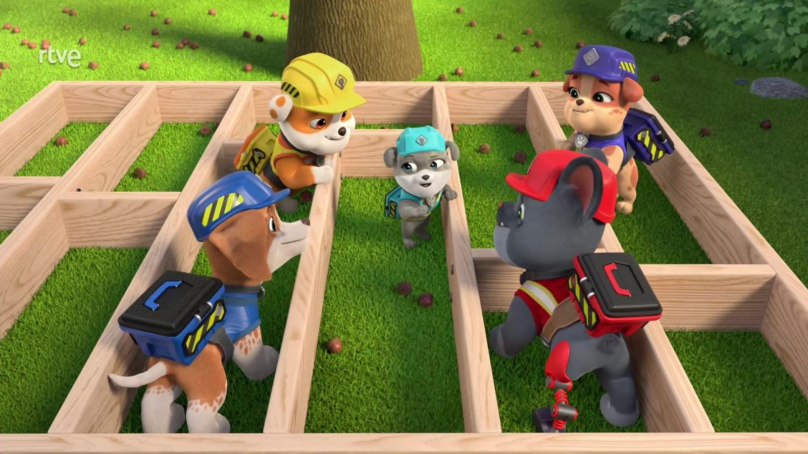 El equipo construye un cuarto de juegos - Equipo Rubble | Ver