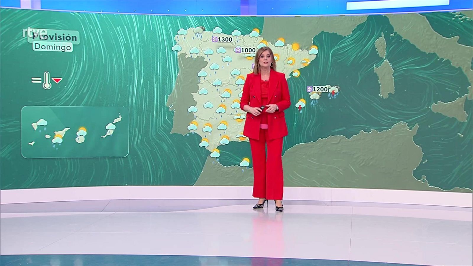 Precipitaciones en zonas del Cantábrico oriental de madrugada, posibles acumulados de nieve en Pirineos - ver ahora