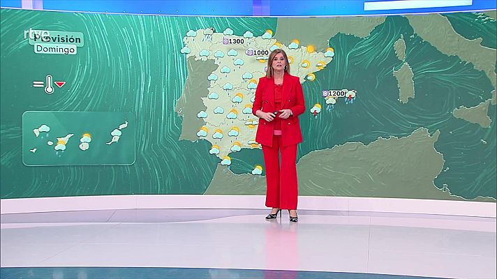 El tiempo - Precipitaciones en zonas del Cantábrico oriental de madrugada, posibles acumulados de nieve en Pirineos