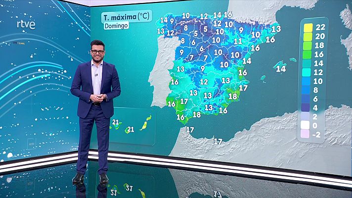 El tiempo - Temperaturas máximas en aumento en el tercio norte peninsular