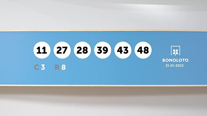 SELAE - Sorteo de la Lotería Bonoloto del 31/01/2025