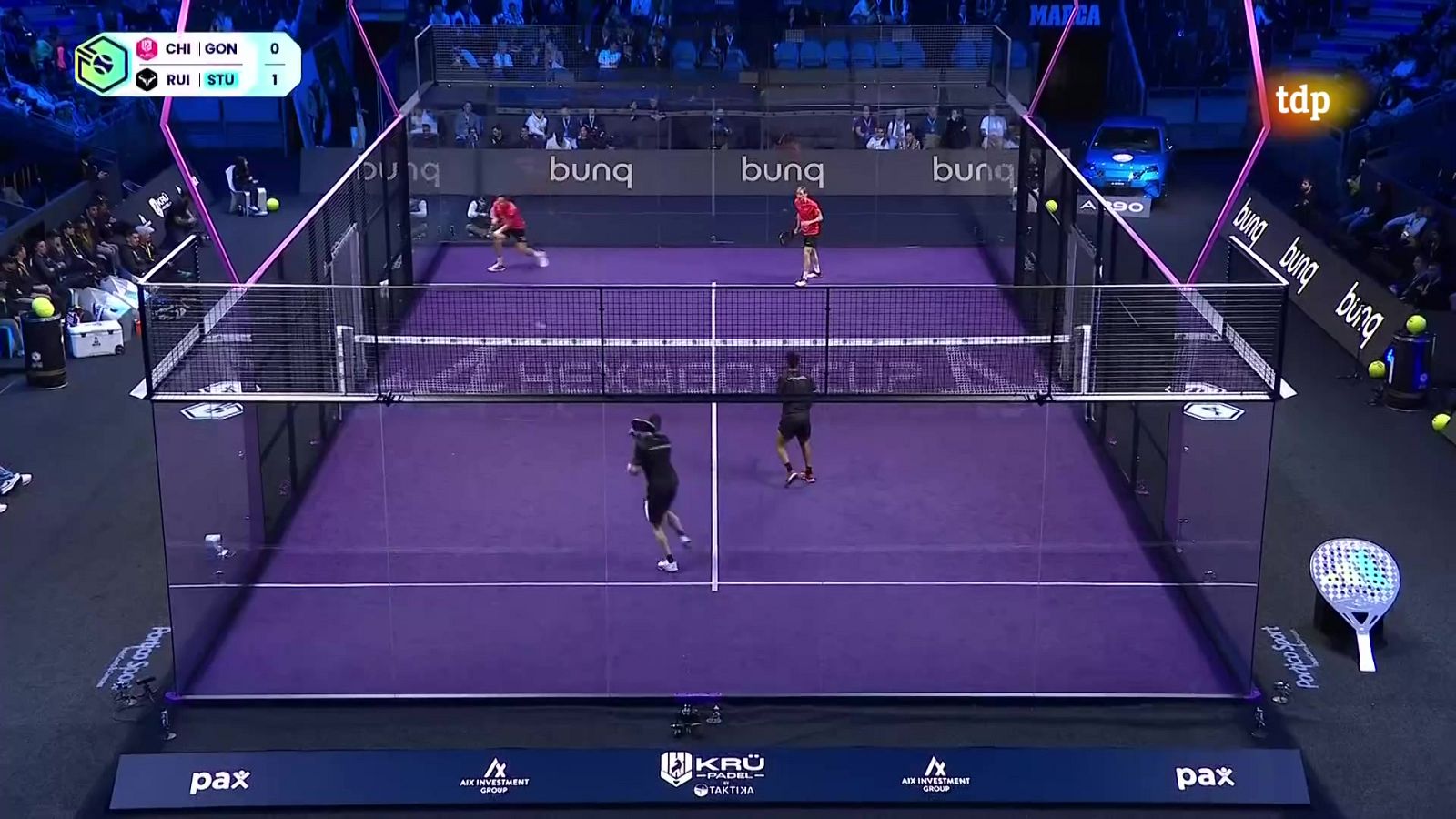 Pádel - Hexagon Cup. Fede Chingotto / Momo González - Álex Ruiz / Franco Stupaczuk - ver ahora