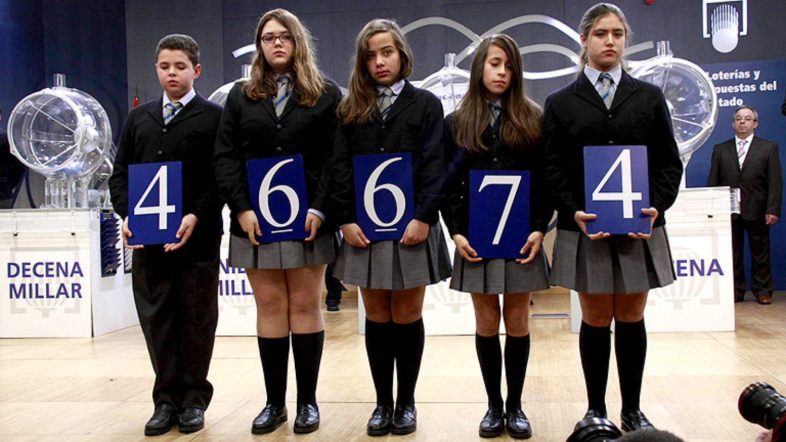 El 46.674, segundo premio de la Lotería del Niño