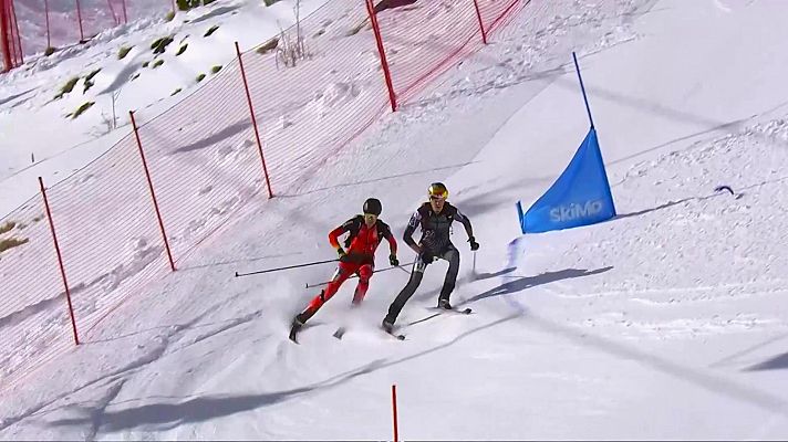 Deportes de invierno - Emocionante remontada del relevo mixto español de skimo en la prueba de la Copa del Mundo en Boí Taüll
