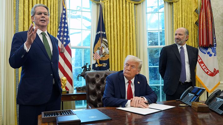 Telediario 2 - Donald Trump aplaza un mes la aplicación de los aranceles a México