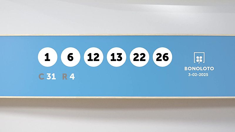 Sorteo de la Lotería Bonoloto del 03/02/2025 - Ver ahora