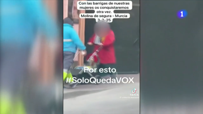 Telediario 1 - El PSOE de Molina del Segura denunciará a un edil de Vox por difundir un video racista en redes