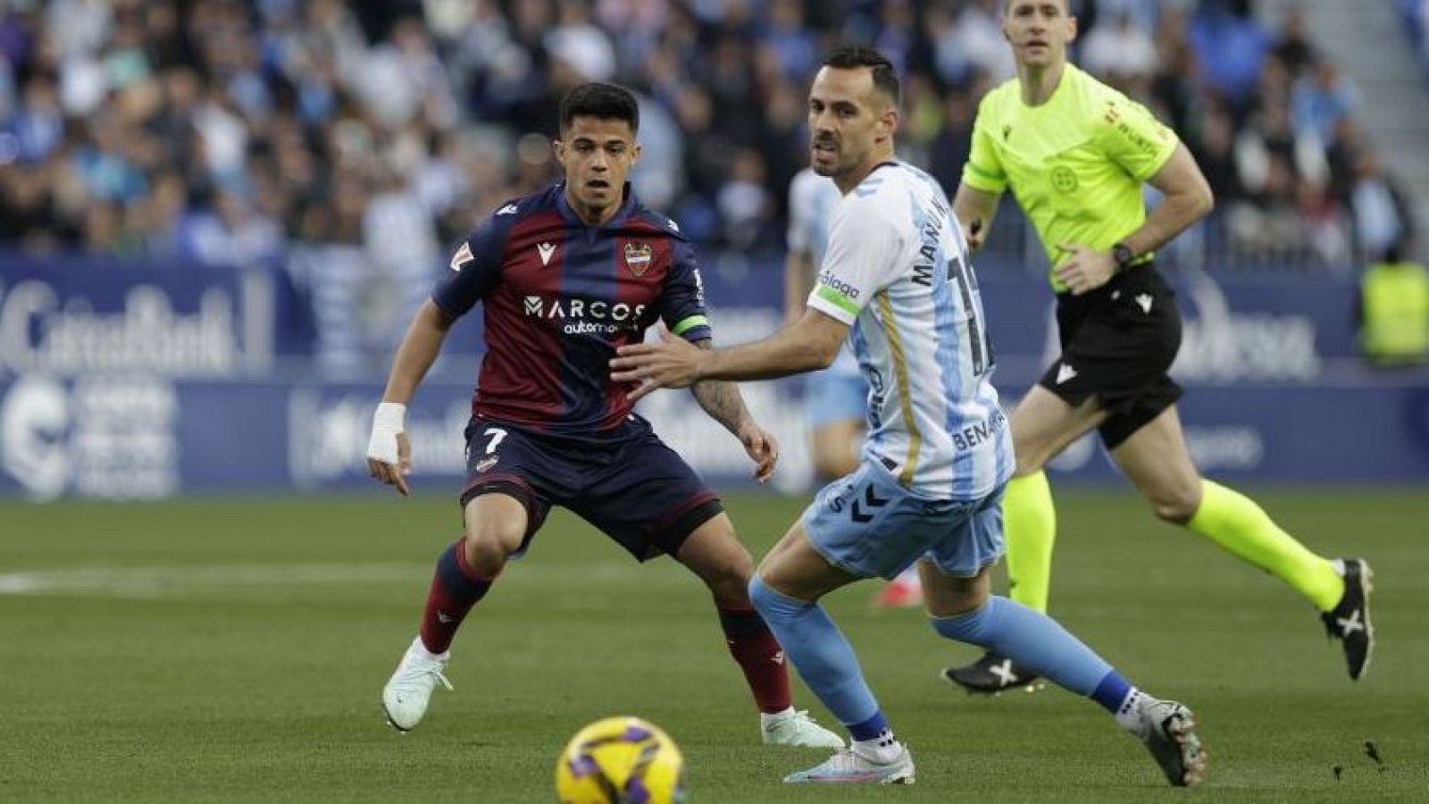 Málaga - Levante: resumen del partido, 26ª jornada. Ver en RTVE Play