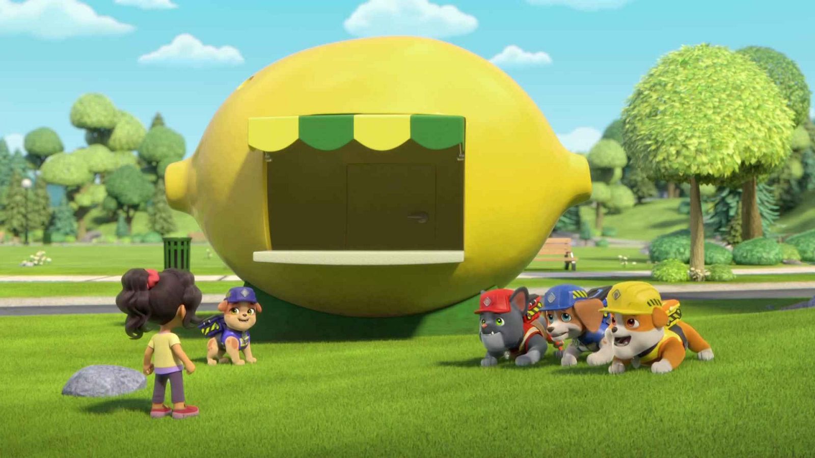 El equipo construye un puesto gigante de linomada - Equipo Rubble | Ver