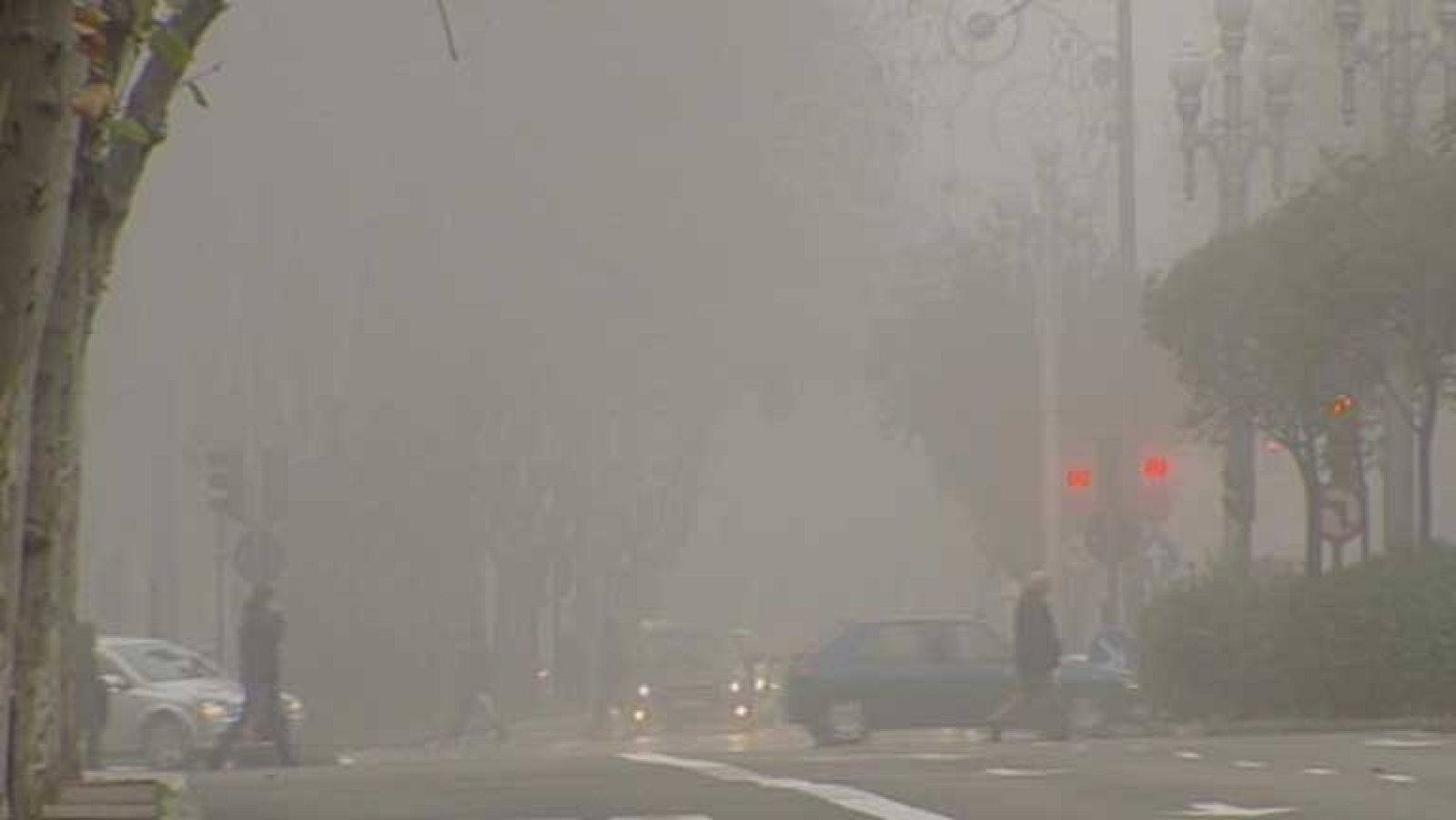 Nieblas persistentes en las mesetas y heladas en el interior de la península