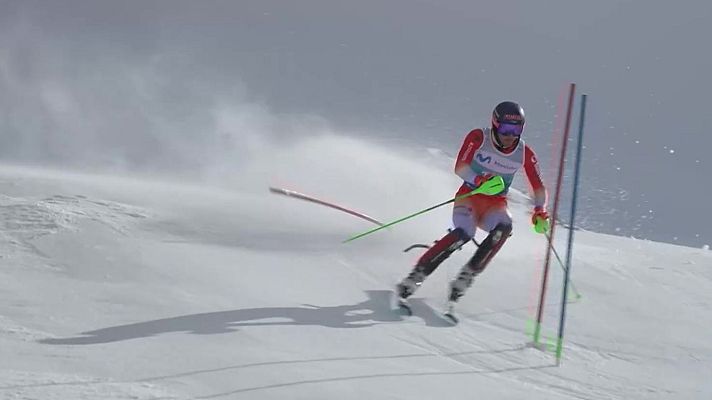 Esquí - Esquí alpino - Copa de Europa Slalom Masculino. 2ª Manga