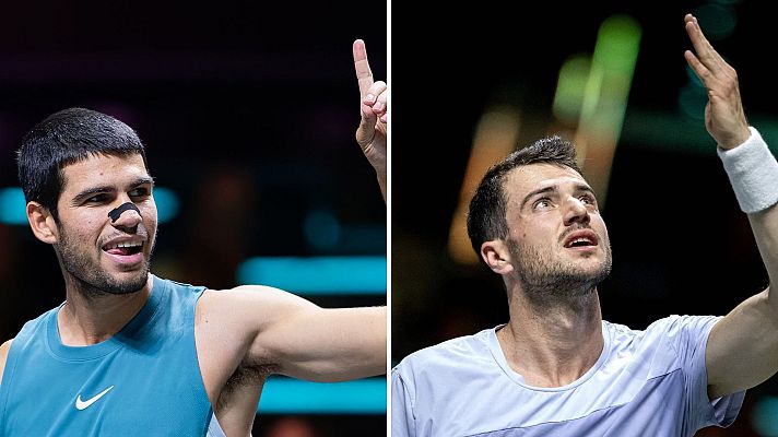 Tenis - Carlos Alcaraz pasa por encima de Pedro Martínez en el ATP 500 Rotterdam