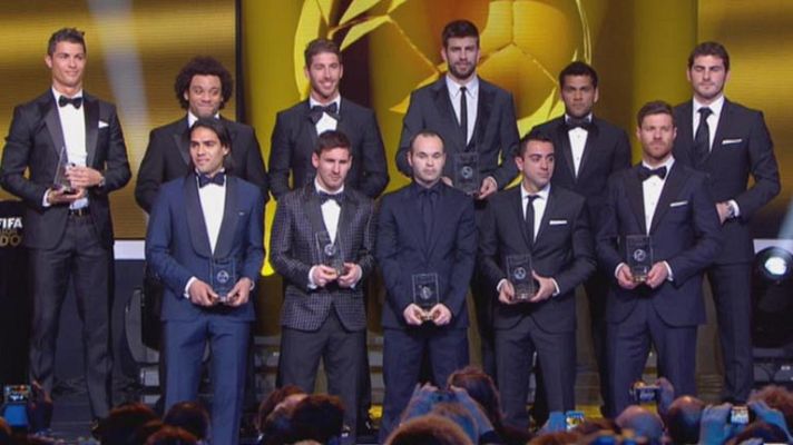  - La Liga española copa el Once Ideal de la FIFA