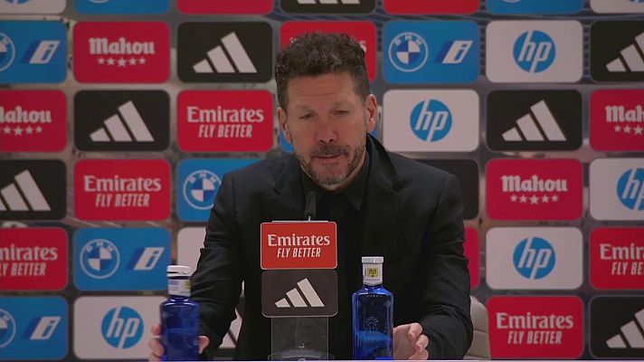 Fútbol - Simeone: ''Sentimos que durante gran parte del partido hemos podido ganar''