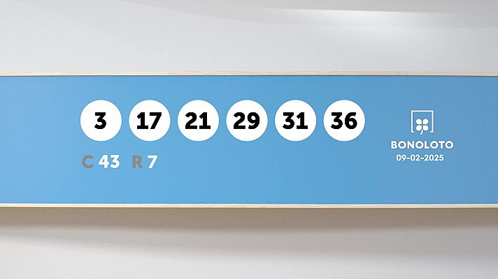 SELAE - Sorteo de la Lotería Bonoloto del 09/02/2025