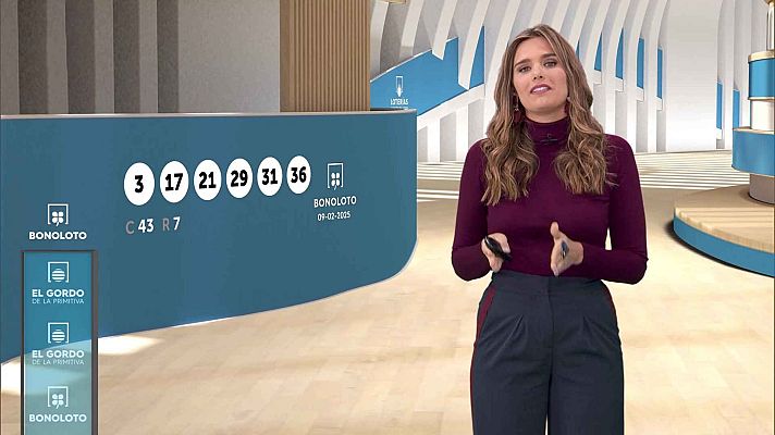 Loterías - Sorteo de la Bonoloto y El Gordo de la Primitiva del 09/02/2025