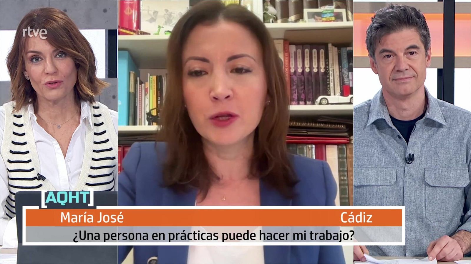 Nunca una persona en prácticas sustituye a un trabajador - Aquí hay trabajo | Ver