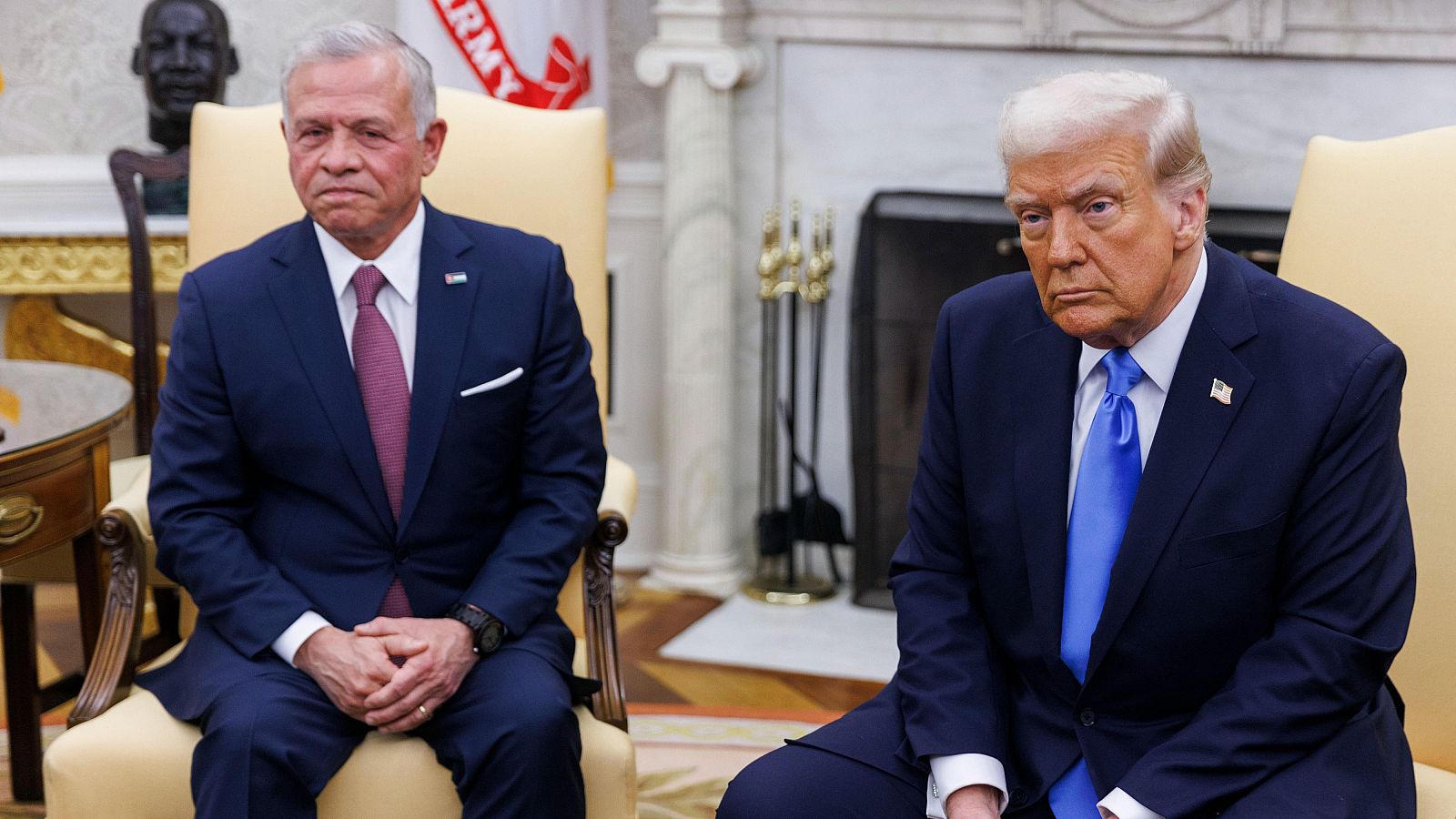 Trump y Abdalá de Jordania se reúnen en la Casa Blanca | Ver