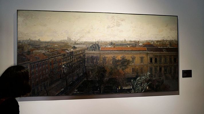 Telediario 2 - Antonio López presta su obra 'Vista de Madrid' al Museo Arqueológico Nacional