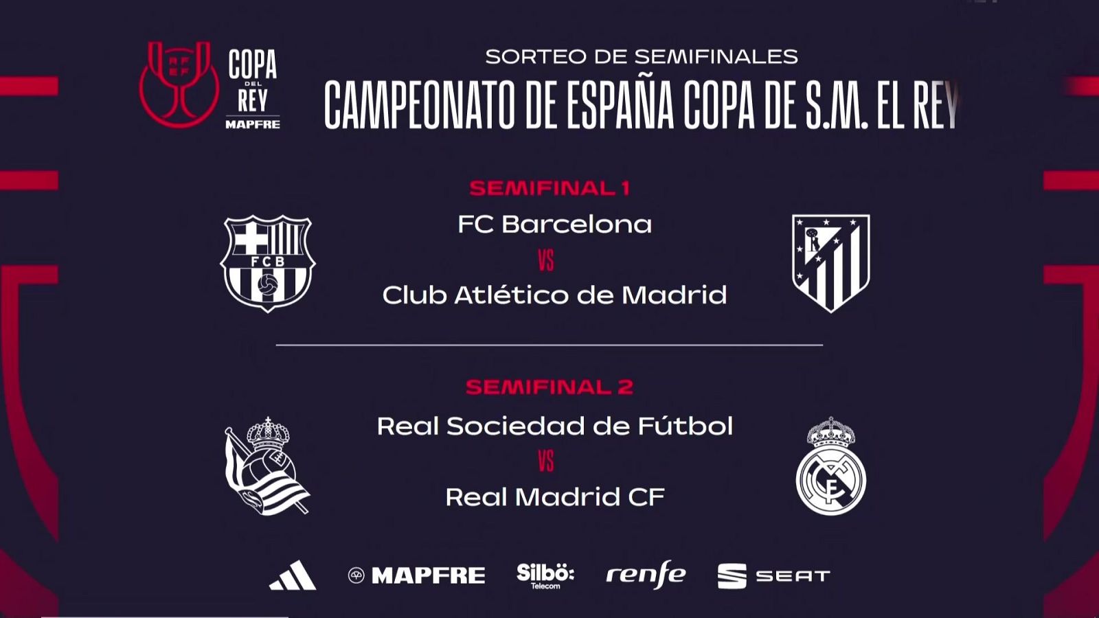 Fútbol - Copa del Rey. Sorteo Semifinales  - ver ahora