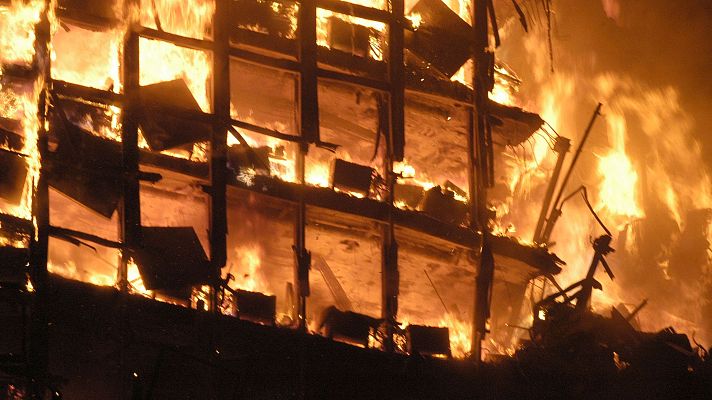 Telediario 1 - 20 años del incendio del edificio Windsor