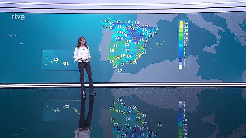 Intervalos de vientos fuertes del oeste en zonas altas peninsulares próximas al Mediterráneo  - ver ahora