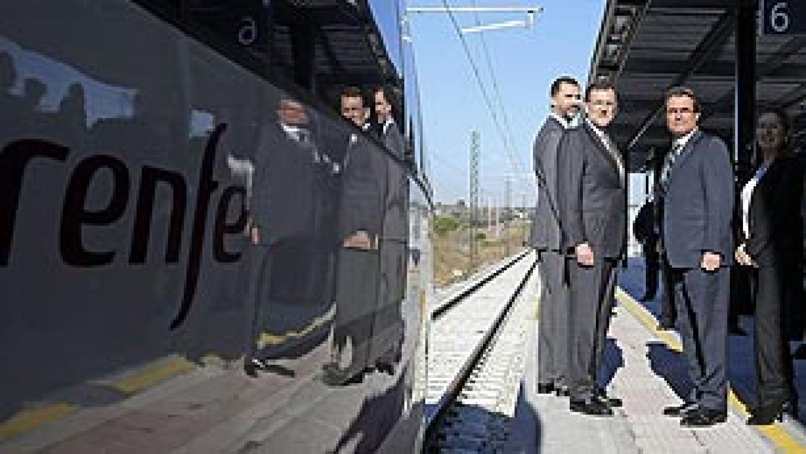 Rajoy y Mas se reencuentran en la inauguración del AVE Barcelona-Figueres - Informativo 24h | Ver