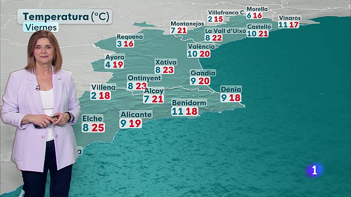 L'informatiu - Comunitat Valenciana - El tiempo en la Comunitat Valenciana - 13/02/2025