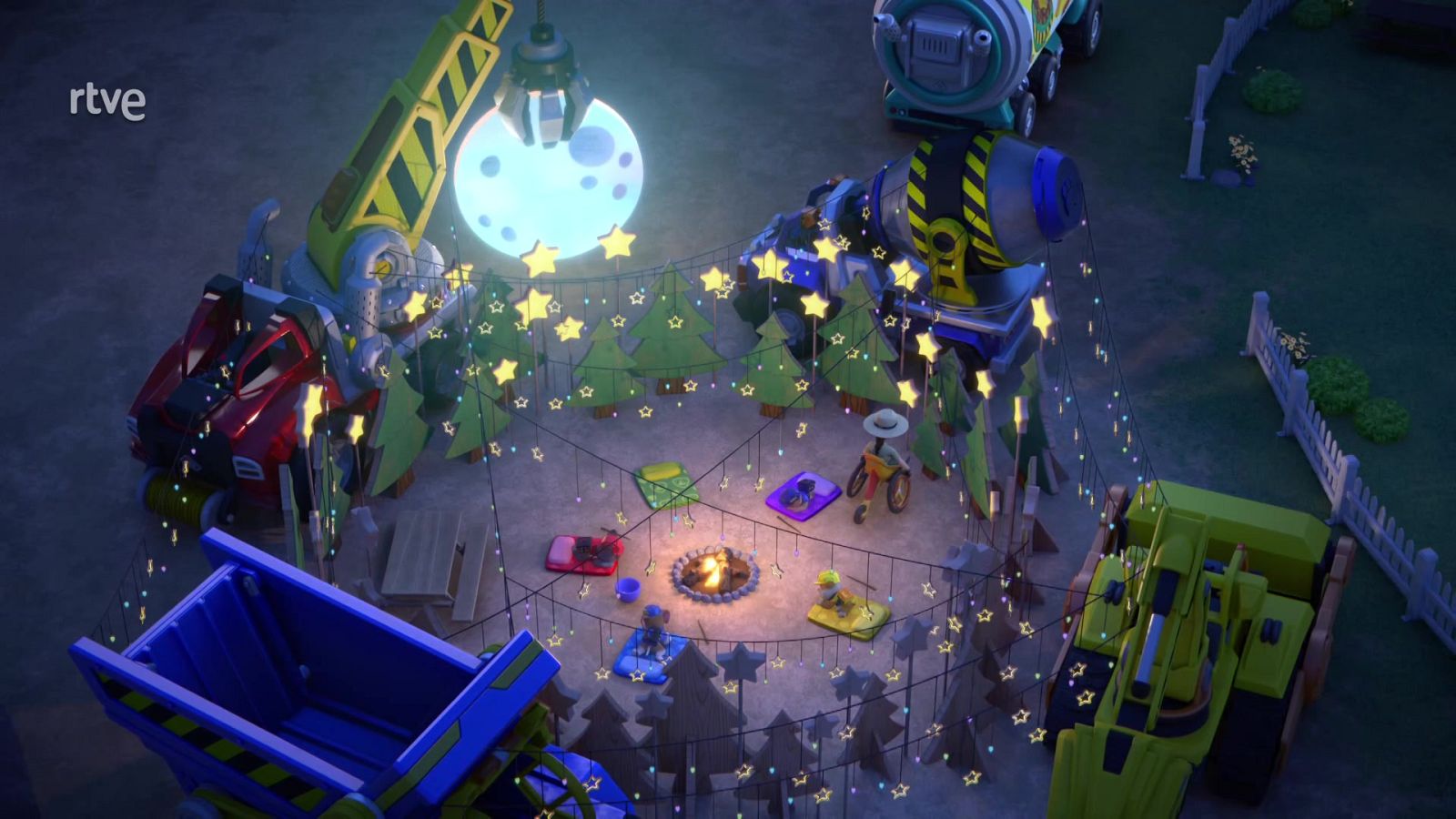 El equipo construye un campamento - Equipo Rubble | Ver