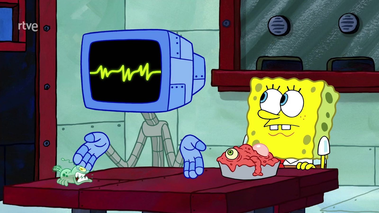 Karen cuida de Mancha - Bob Esponja | Ver