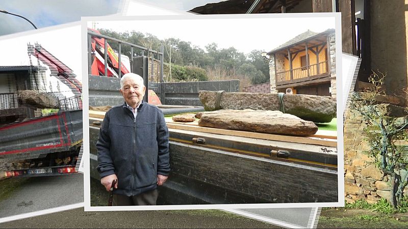 Hallan un sarcófago de época medieval en una casa del Bierzo