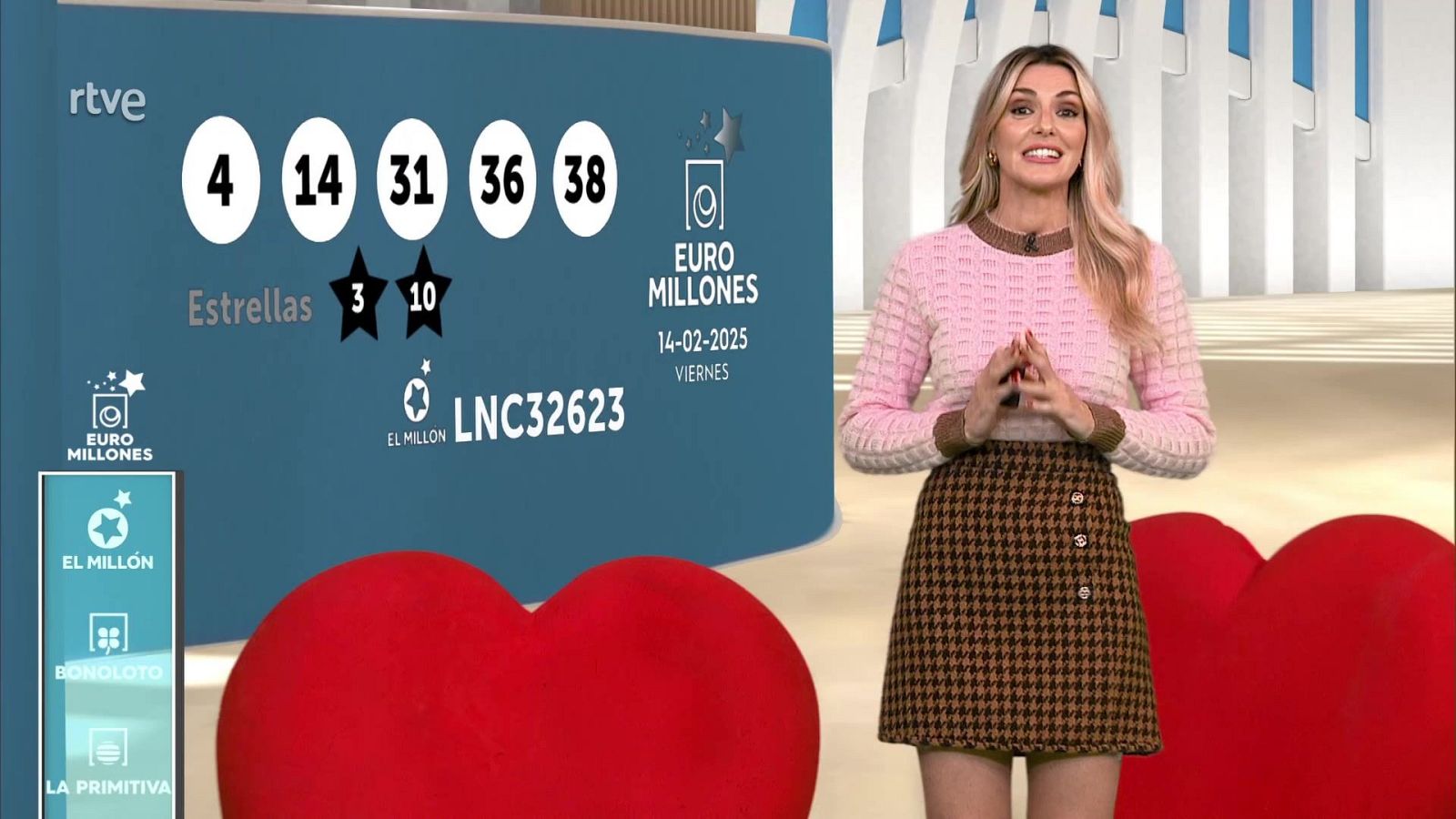 Sorteo de la Bonoloto y Euromillones del 14/02/2025 - ver ahora