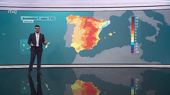 El tiempo - Intervalos de viento fuertes rachas muy fuertes de componente norte en Canarias y de sur en los litorales del oeste de Galicia