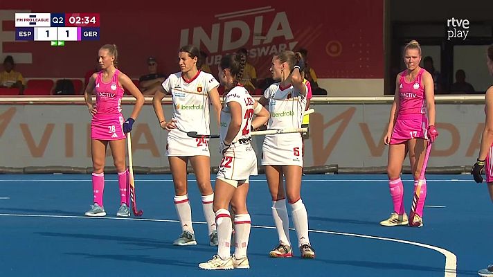 Hockey línea - España vuelva a ganar a Alemania en la Pro League