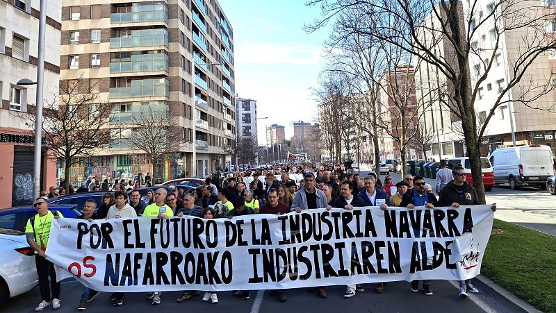 Miles de personas se movilizan en favor de la industria navarra | Ver