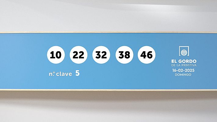 SELAE - Sorteo de la Lotería Gordo de la Primitiva del 16/02/2025