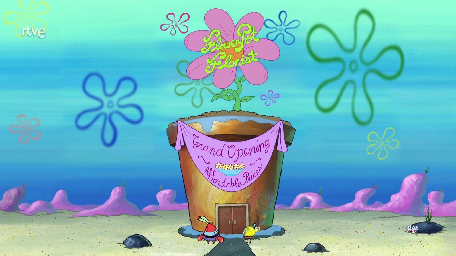 La maceta de flores - Bob Esponja | Ver