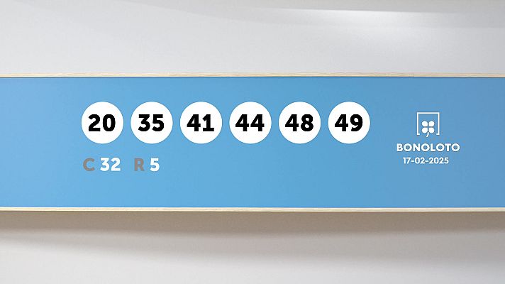 SELAE - Sorteo de la Lotería Bonoloto del 17/02/2025