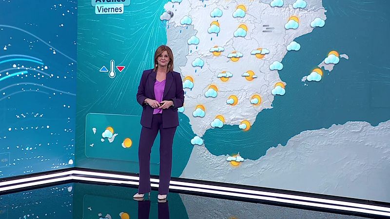 Precipitaciones fuertes en cumbres y medianías de La Palma, viento fuerte del oeste en las islas Canarias occidentales - ver ahora